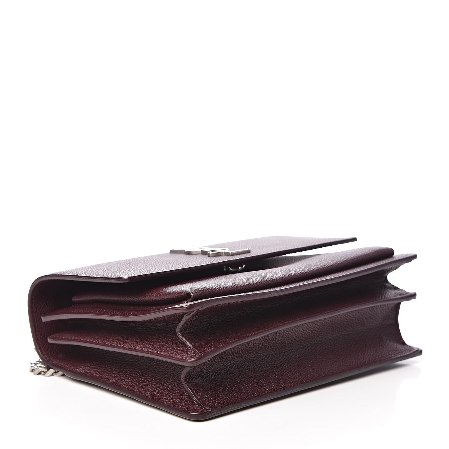 Grained Calfskin Medium Monogram Sunset Bordeaux