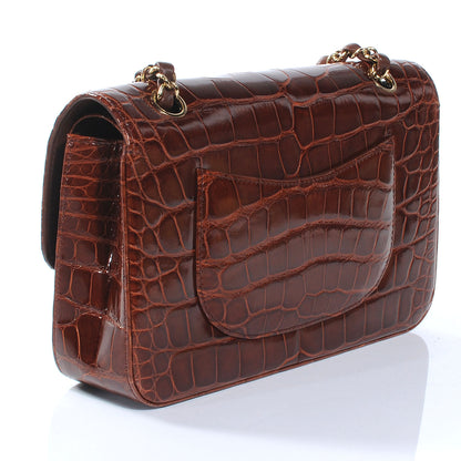 Chanel Alligator Medium Double Flap Brown 3 of 8