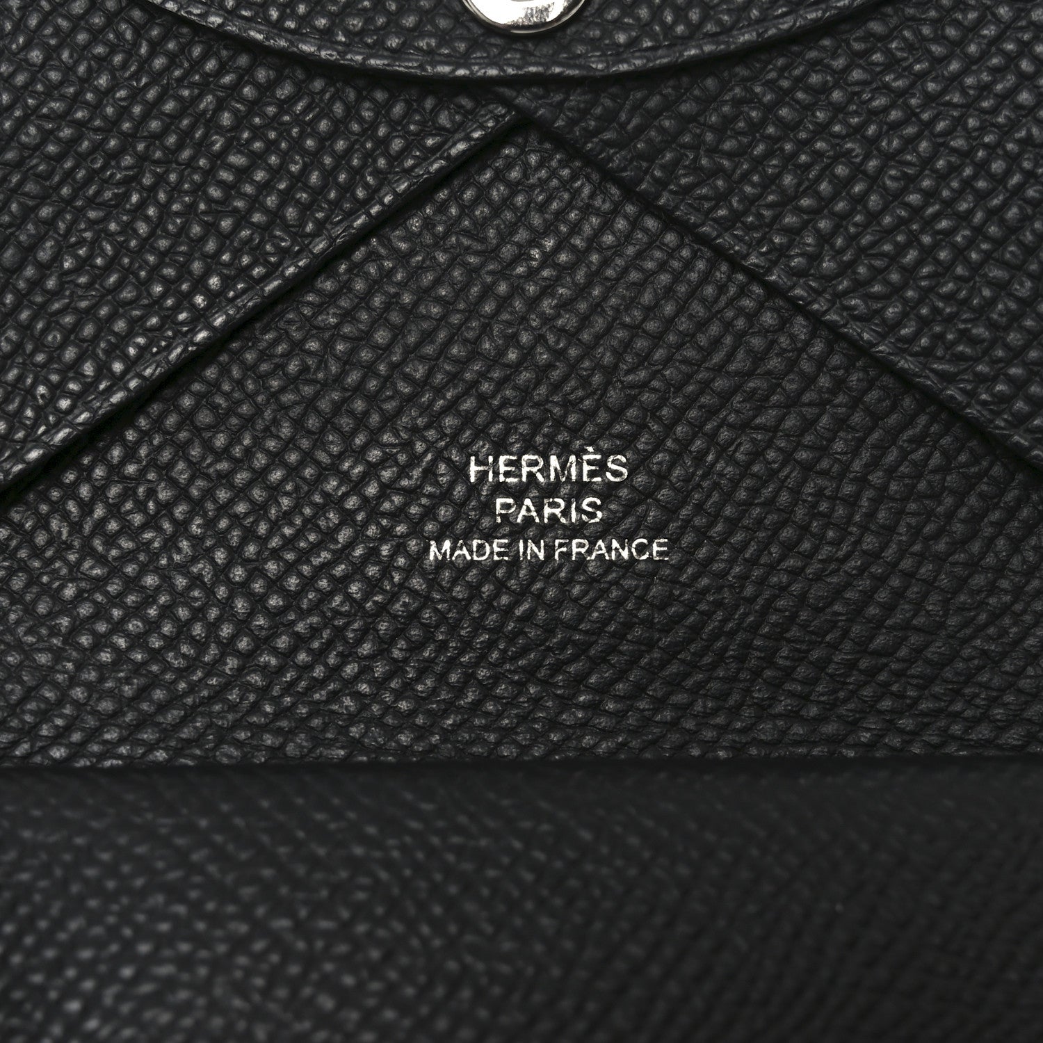Hermes Epsom Calvi Duo Card Case Black 6 of 6