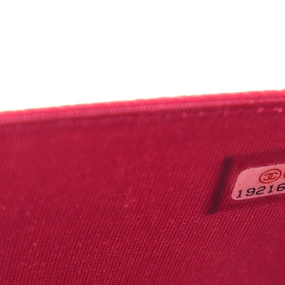 Chanel Caviar Timeless CC Wallet On Chain WOC Dark Pink 8 of 9