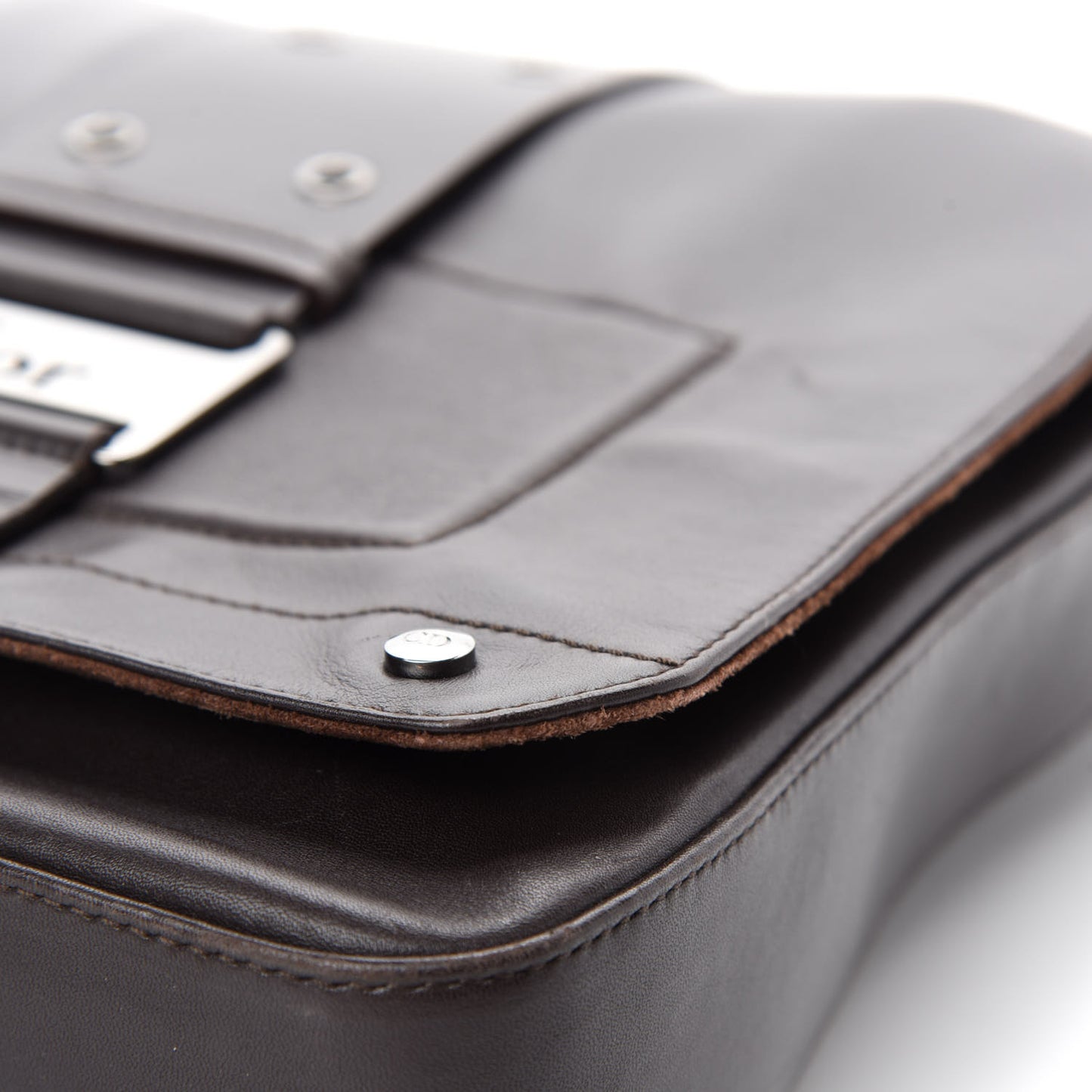 Calfskin Street Chic Messenger Brown