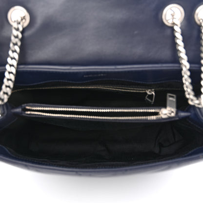 Saint Laurent Calfskin Y Quilted Monogram Medium Loulou Chain Satchel Medium Blue 5 of 11