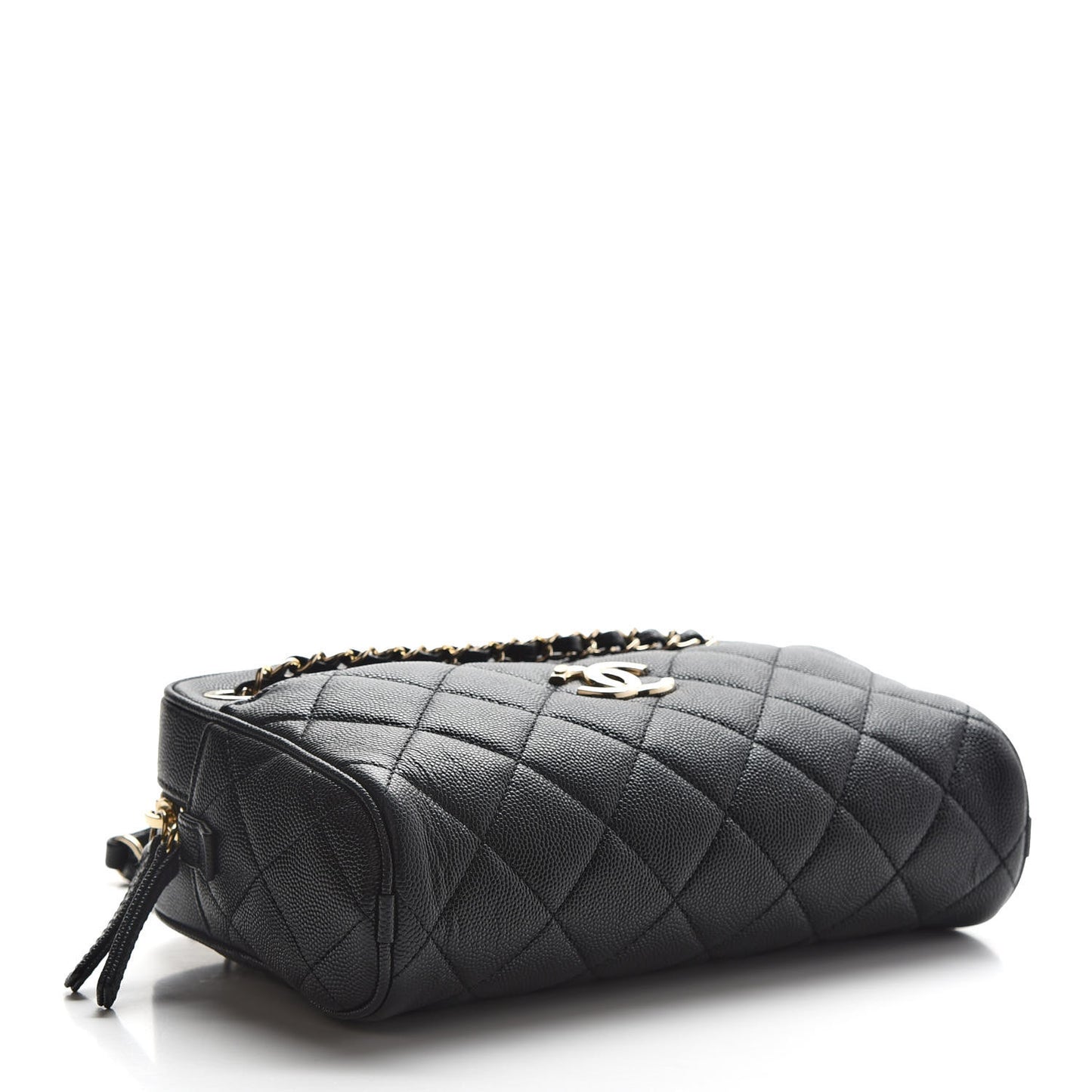 Caviar Quilted Small In & Out Camera Case Black