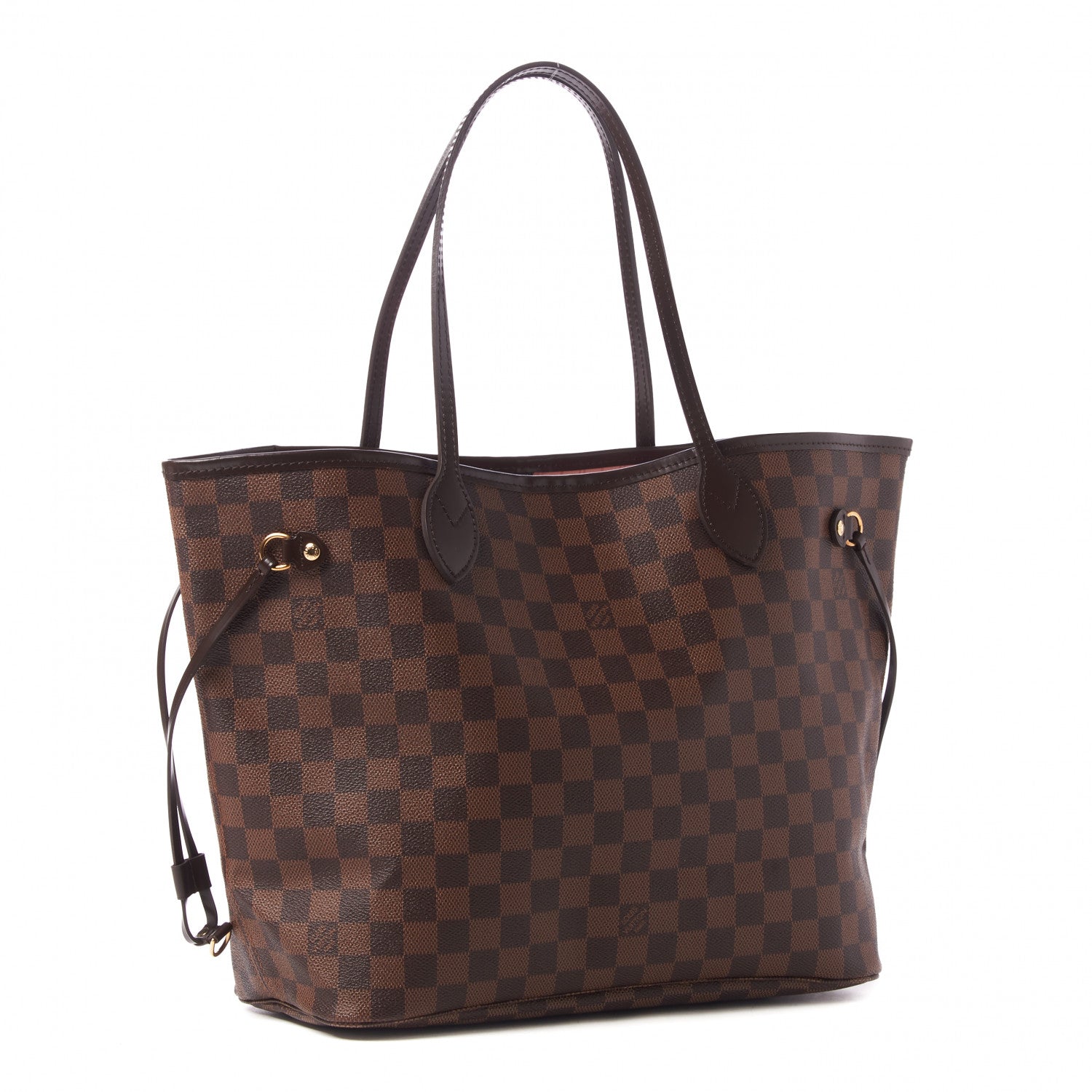 Louis Vuitton Damier Ebene Neo Neverfull MM Rose Ballerine 3 of 9