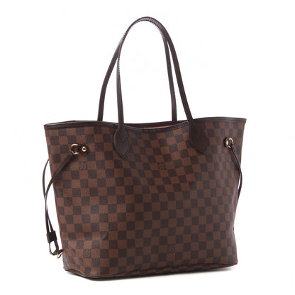Louis Vuitton Damier Ebene Neo Neverfull MM Rose Ballerine 3 of 9