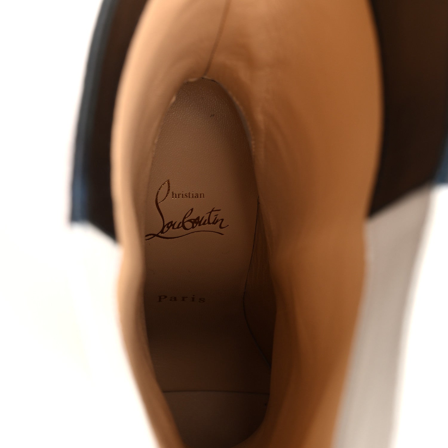 Christian Louboutin Calfskin Astrilarge 100 Booties 37.5 White Black 8 of 8
