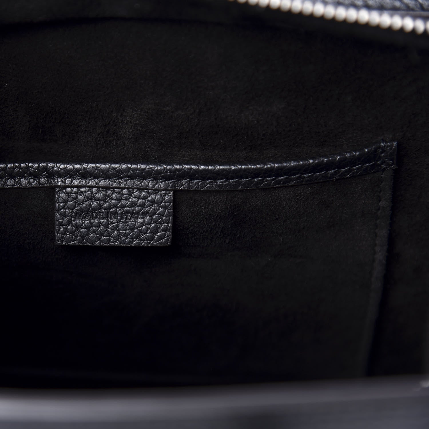 Celine Drummed Calfskin Nano Luggage Black 7 of 11