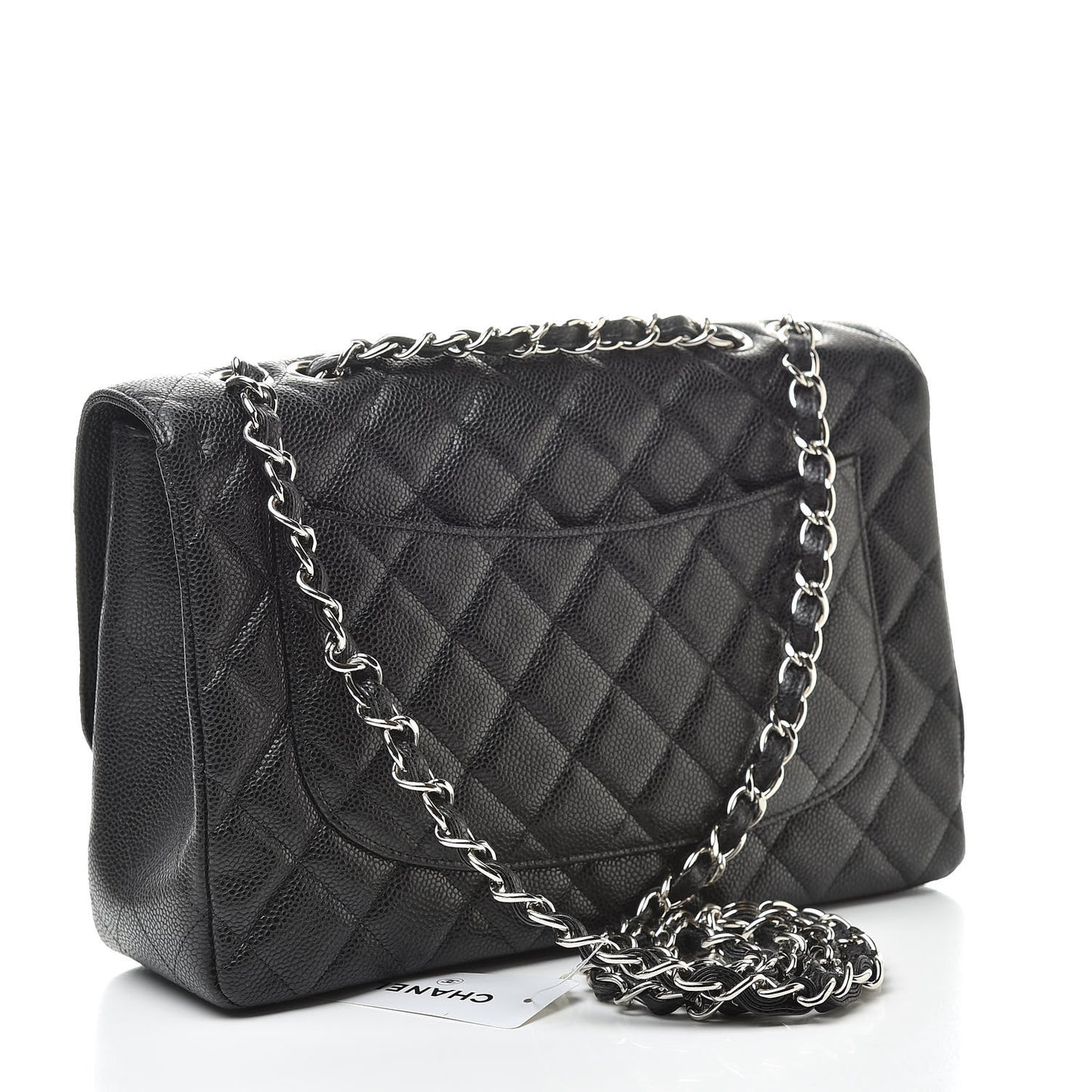 Caviar Quilted Jumbo Single Flap Black