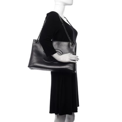 Chanel Iridescent Calfskin CC East West Shopping Tote Grey 2 of 11
