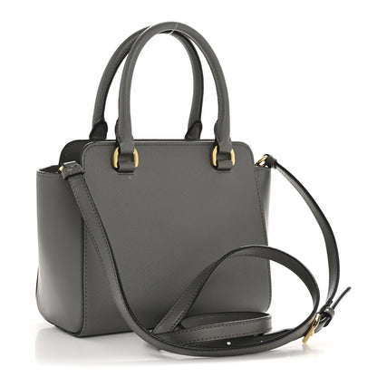 Prada Saffiano Soft Calfskin Mini Zippered Tote Marmo 3 of 16