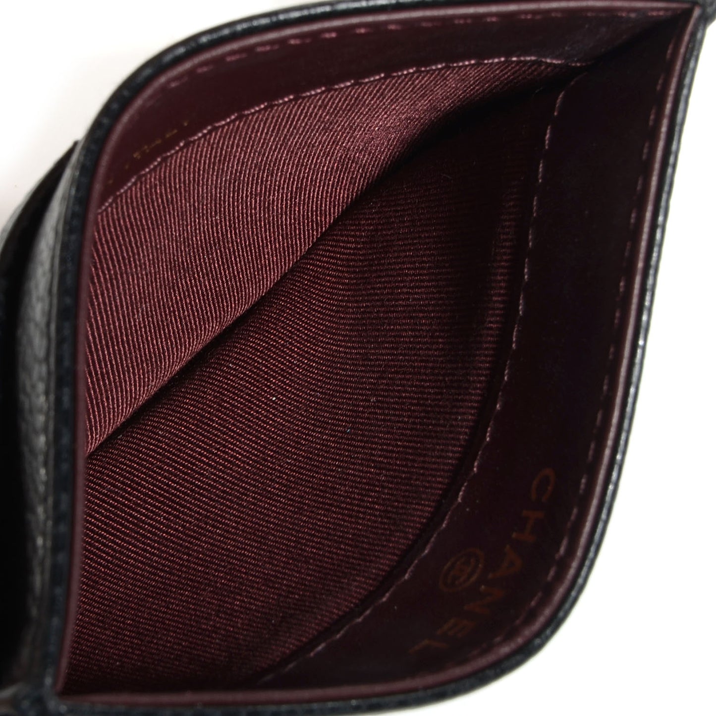 Caviar Quilted Card Holder Black