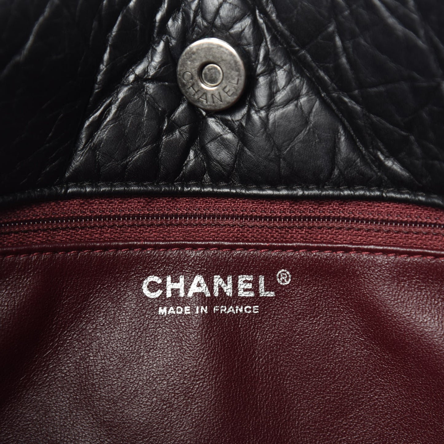 Aged Calfskin Reissue 2.55 Tote Black