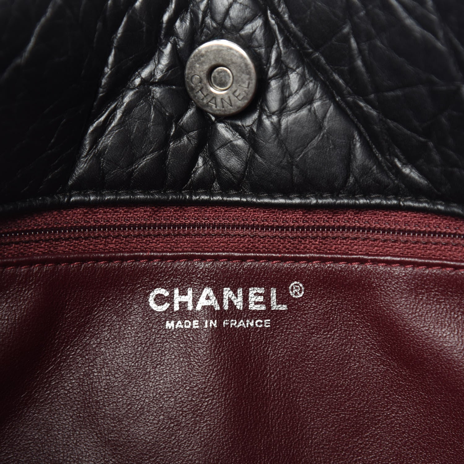 Chanel Aged Calfskin Reissue 2.55 Tote Black 6 of 13