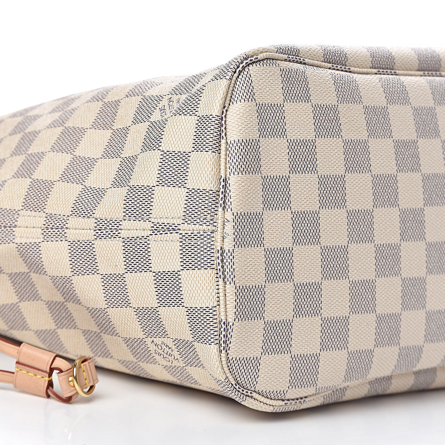 Damier Azur Neo Neverfull MM Rose Ballerine