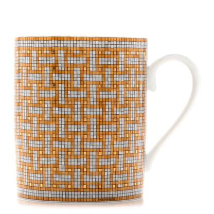 Hermes Porcelain Mosaique au 24 Mug Gold 1 of 10