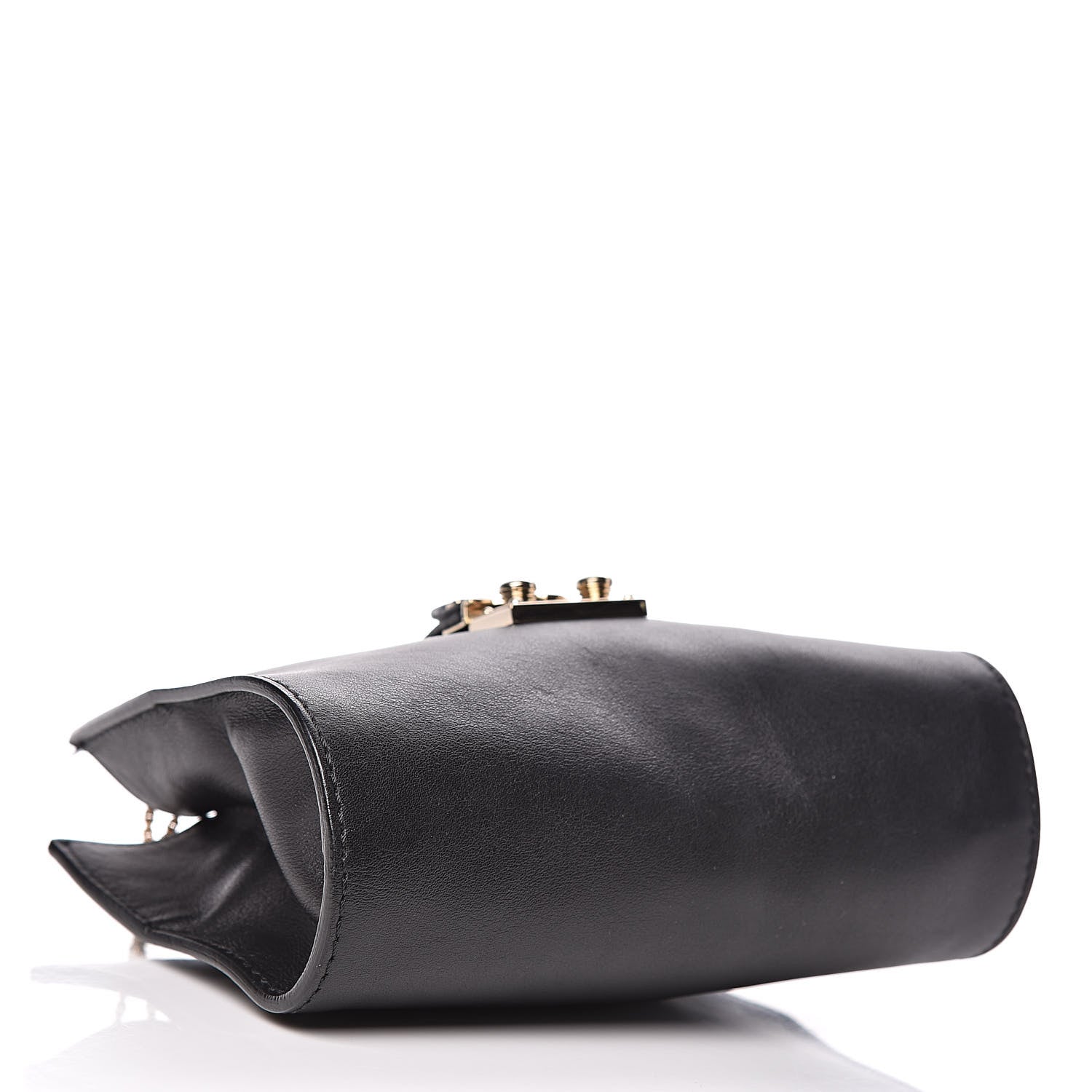 Valentino Garavani Vitello Glam Lock Rockstud Messenger Bag Black 4 of 9