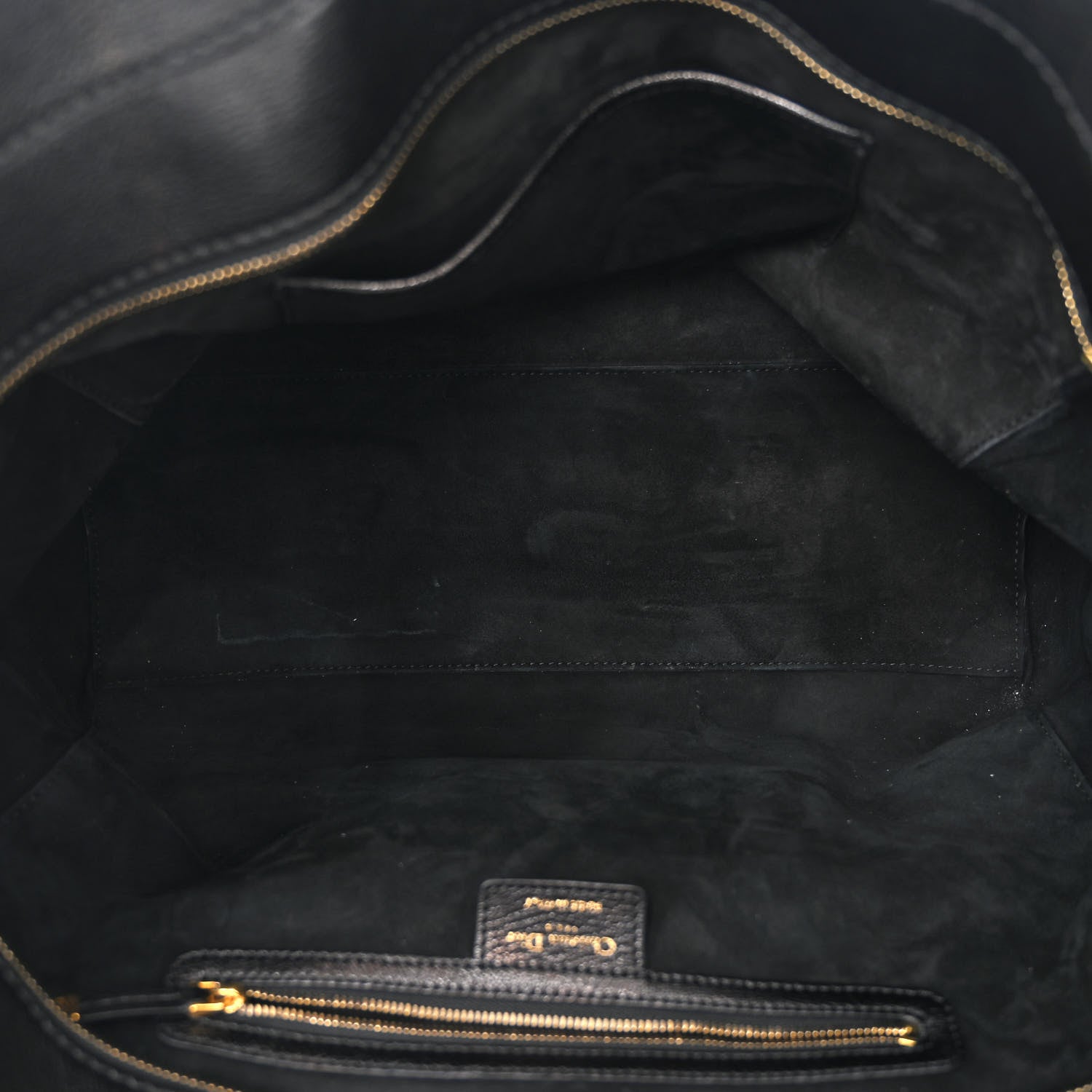 Christian Dior Goatskin DIORANGELES Tote Black 5 of 10