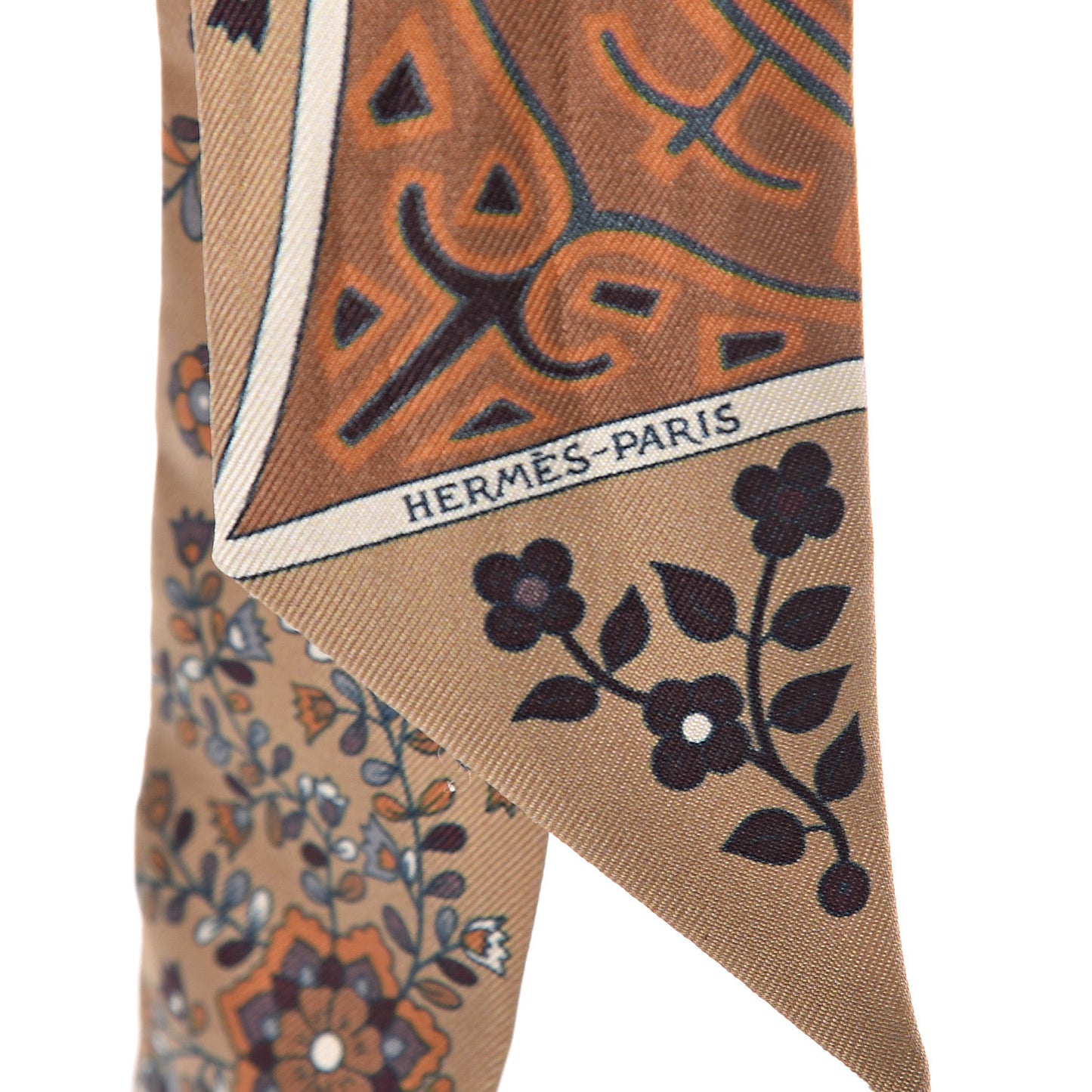 Silk L'Arbre De Vie Twilly Camel Gris Bleuete Caramel