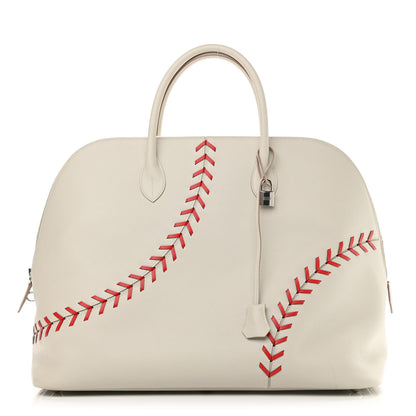 Hermes Evercolor 1923 Bolide 45 Baseball Bag Gris Perle 1 of 11