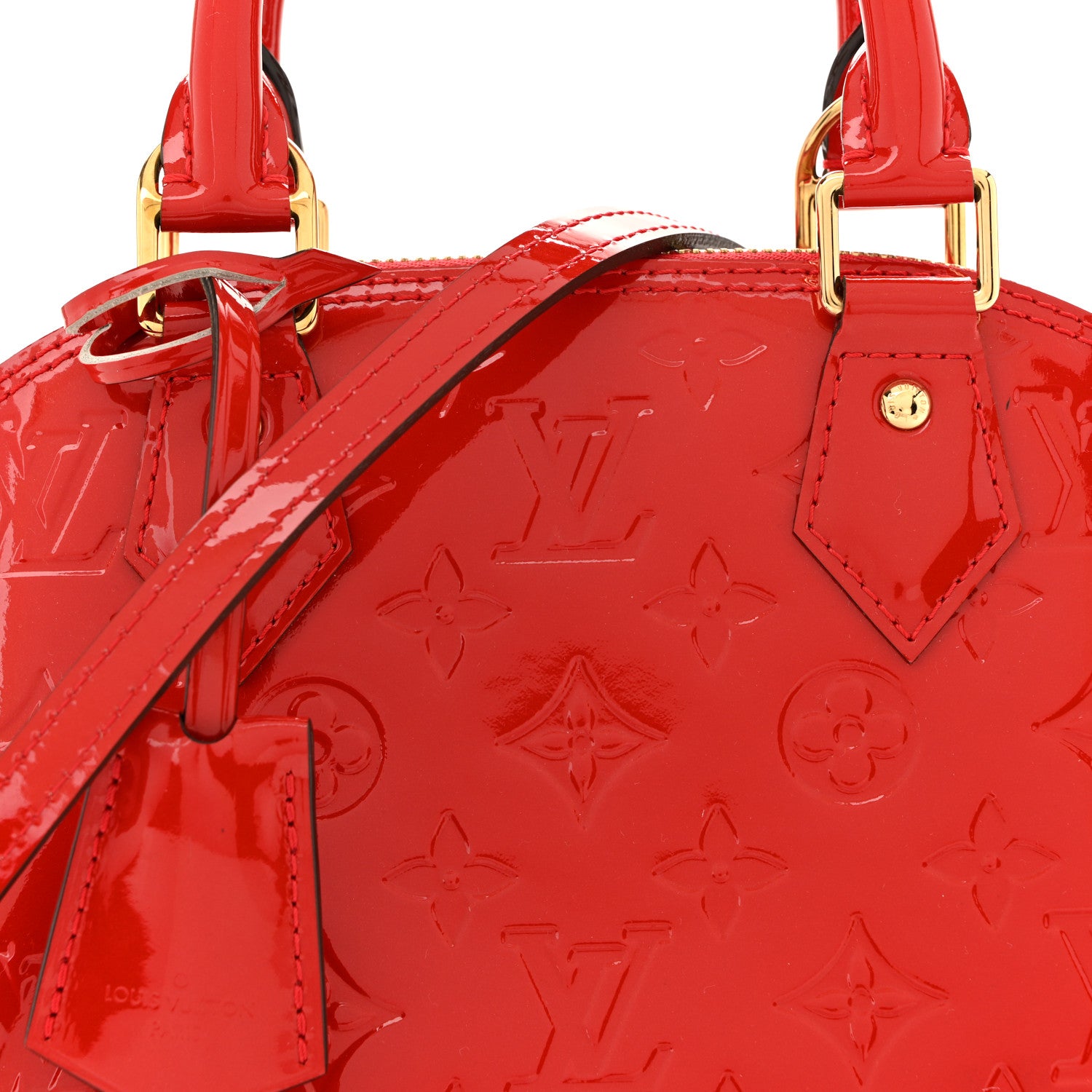Louis Vuitton Vernis Alma BB Cherry 8 of 12