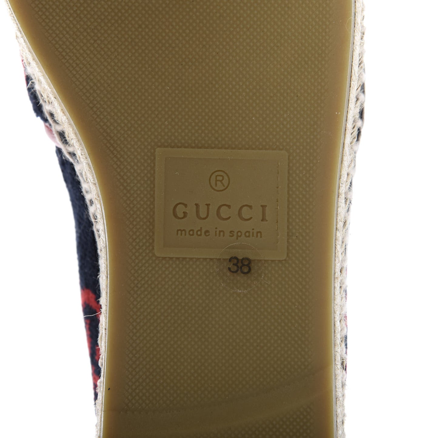 Terry Cloth GG Monogram Espadrilles 38 Blue Red
