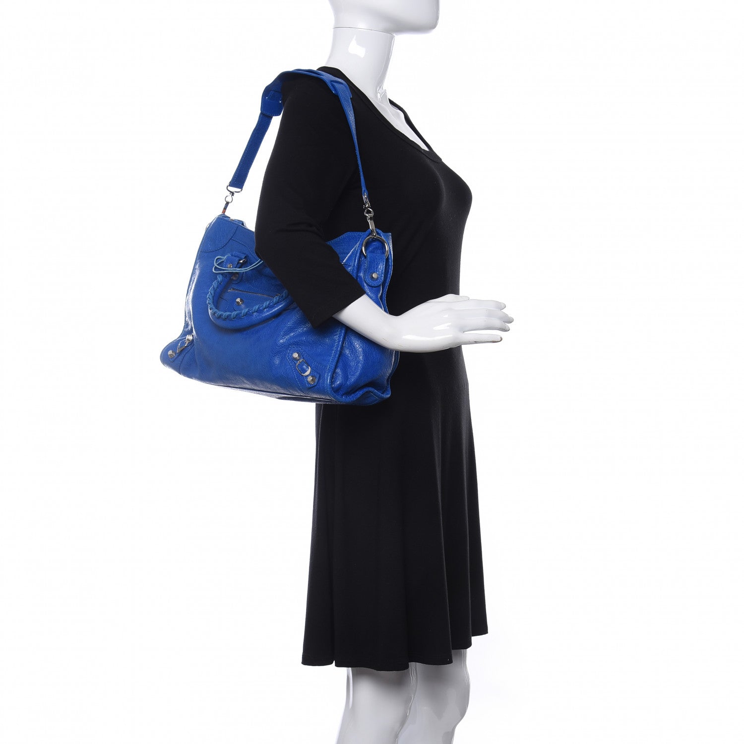 Balenciaga Agneau Giant 12 Silver Hardware City Bleu Lazuli 2 of 11