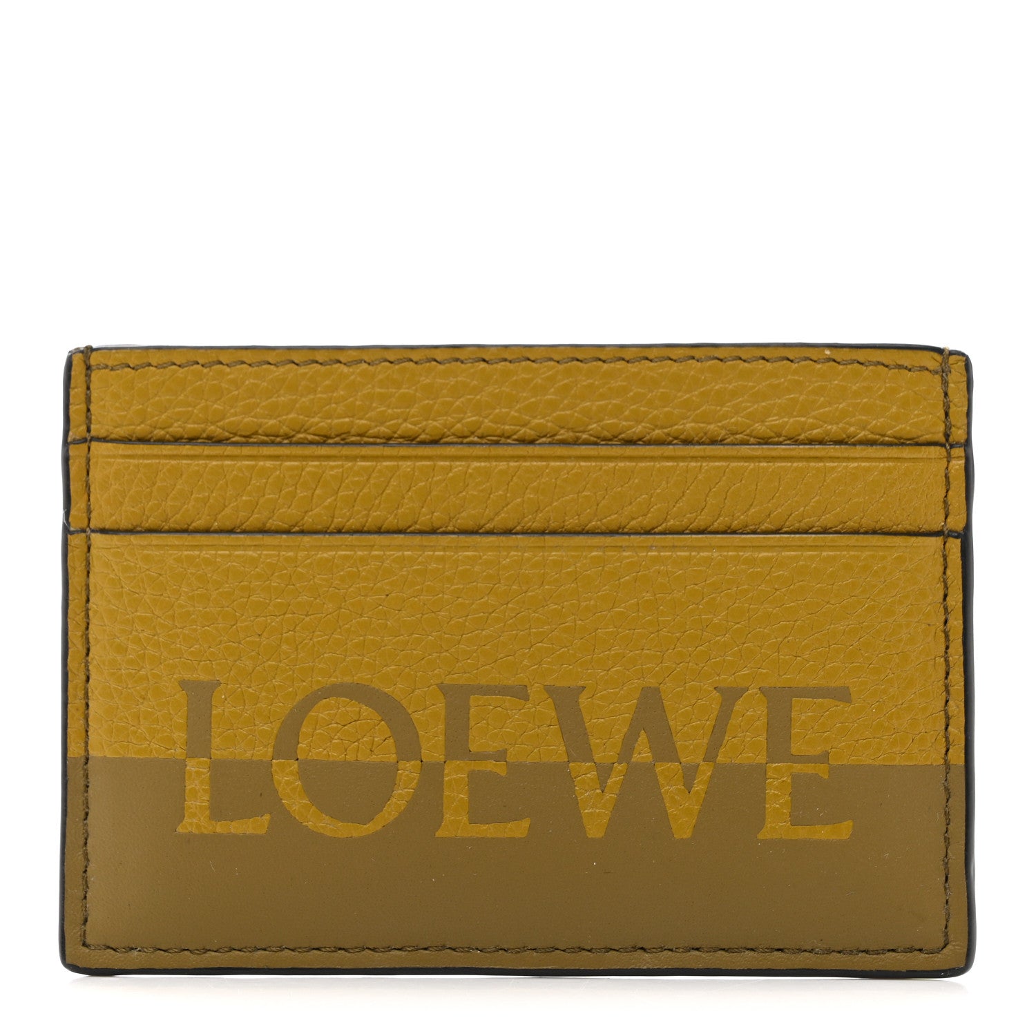 Loewe Grained Calfskin Signature Plain Card Holder 1 of 8