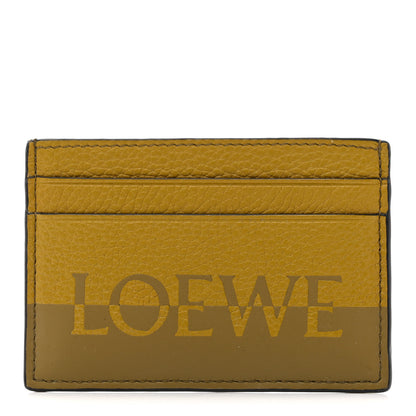 Loewe Grained Calfskin Signature Plain Card Holder 1 of 8