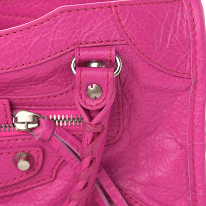 Balenciaga Agneau Classic Silver Hardware Mini City Fuchsia 11 of 11