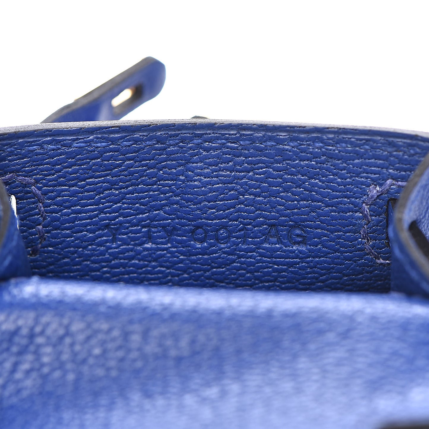 Tadelakt Mini Kelly Twilly Bag Charm Bleu Electrique
