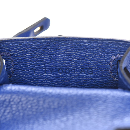 Hermes Tadelakt Mini Kelly Twilly Bag Charm Bleu Electrique 4 of 5