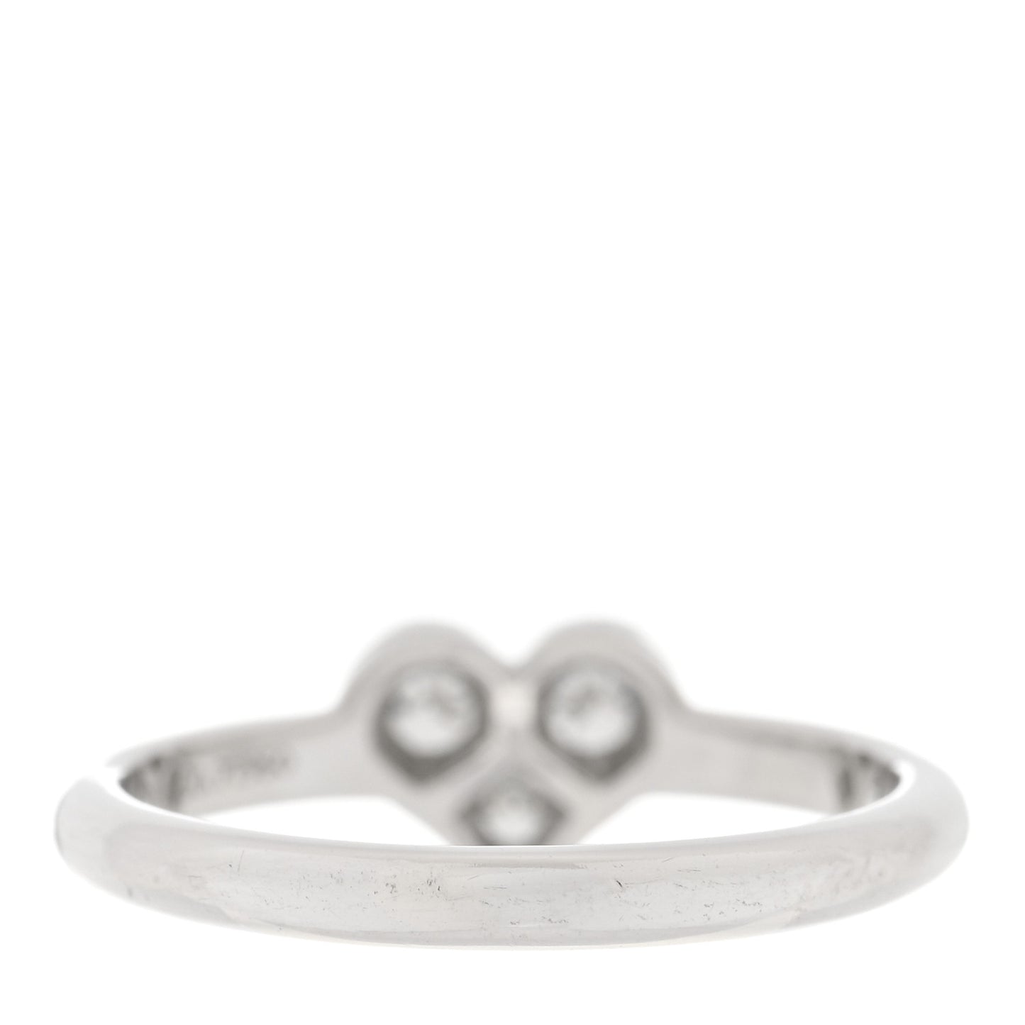 Platinum Diamond Hearts Ring 49 5