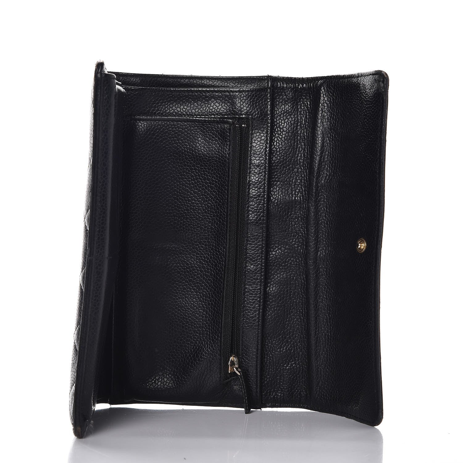 Chanel Caviar Quilted Large Flap Wallet Black 5 of 14