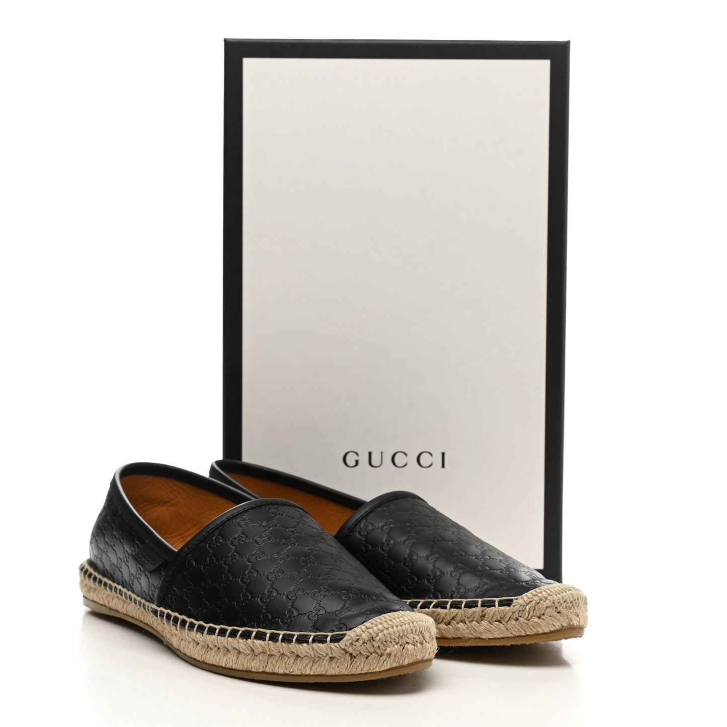 Microguccissima Signature Espadrilles 38 Black