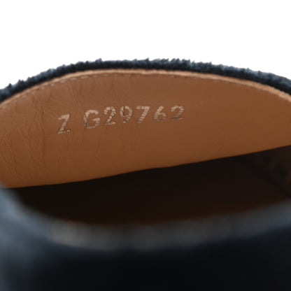 Chanel Velvet CC Espadrilles 39 Dark Navy Black 9 of 12