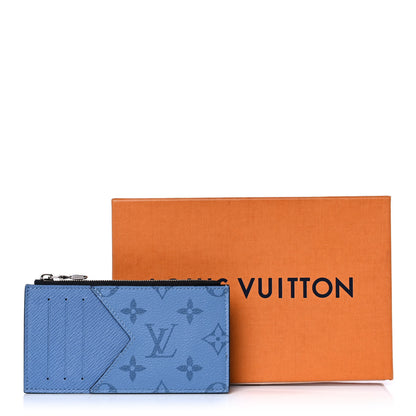 Louis Vuitton Taigarama Coin Card Holder Denim 9 of 9