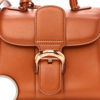 Delvaux Metallic Calfskin Mini Brillant Satchel Camel 9 of 14