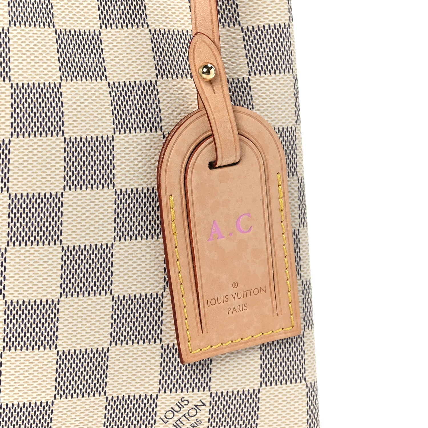 Louis Vuitton Damier Azur Graceful MM Rose Ballerine 9 of 9