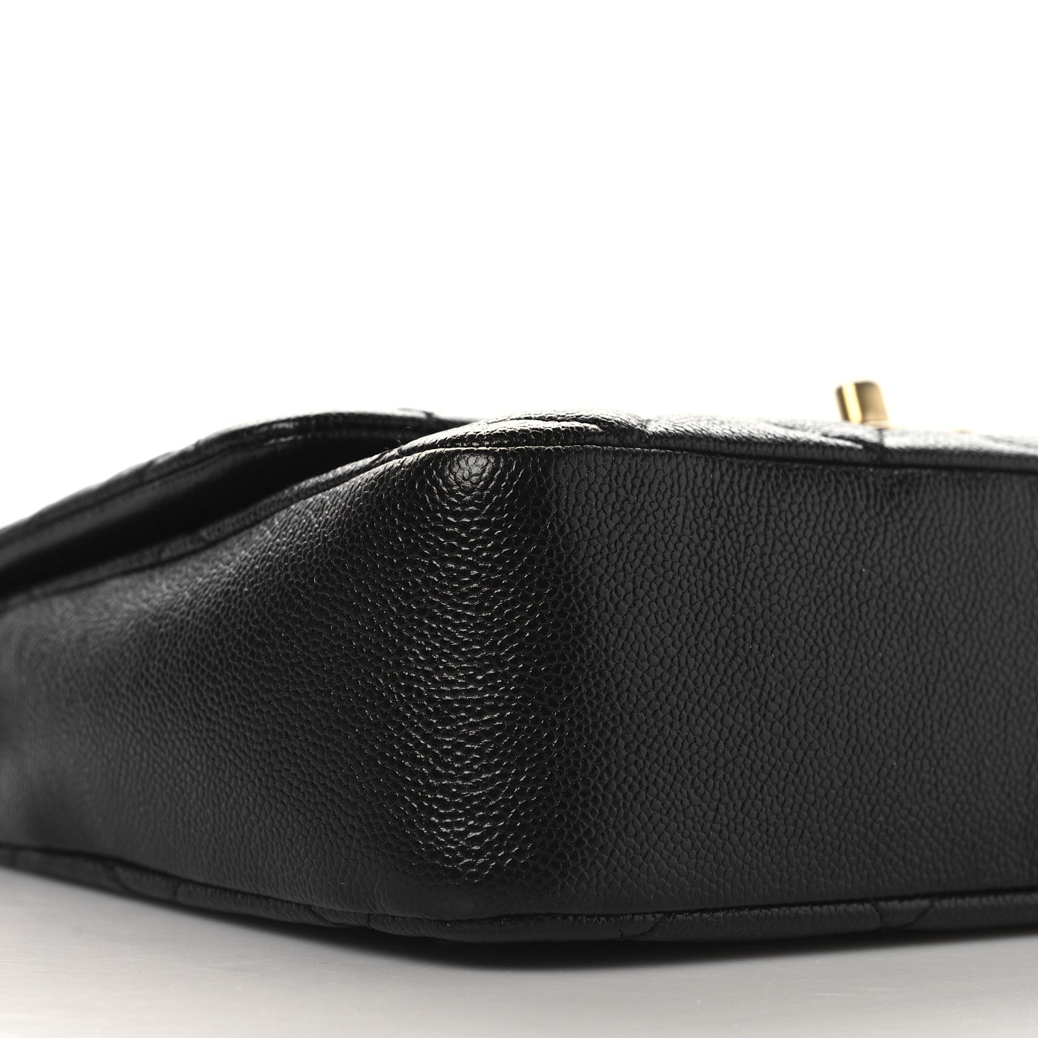 Chanel Shiny Caviar Quilted Large Chain Melody Flap Black 9 of 10