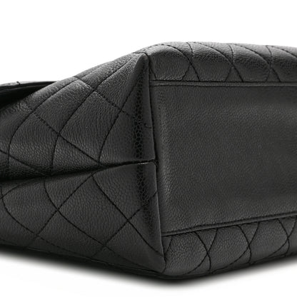Chanel Caviar Quilted Jumbo Kelly Flap Black 9 of 10