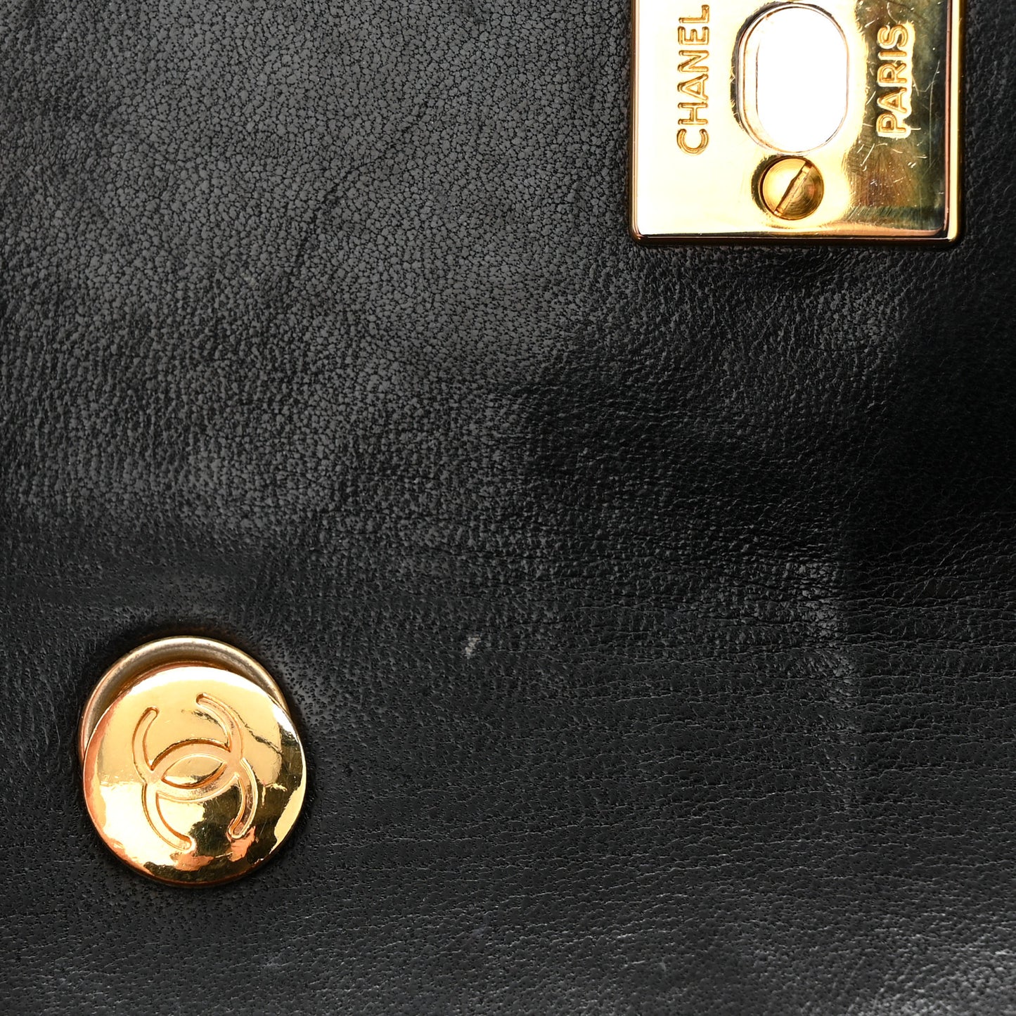 Lambskin Quilted Extra Mini Flap Black