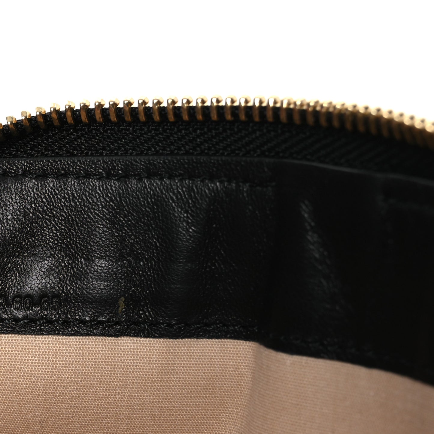 Grained Calfskin Marcie Long Zip Around Wallet Black
