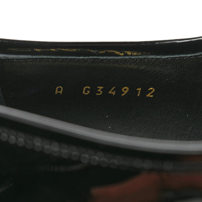 Chanel Patent Calfskin CC Chain Mocassin Loafers 38.5 Black 6 of 12