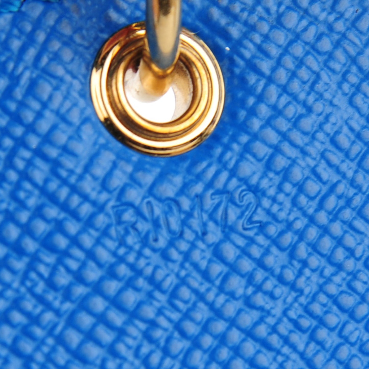 Monogram Kusama Pumpkin Dots Key Ring Blue