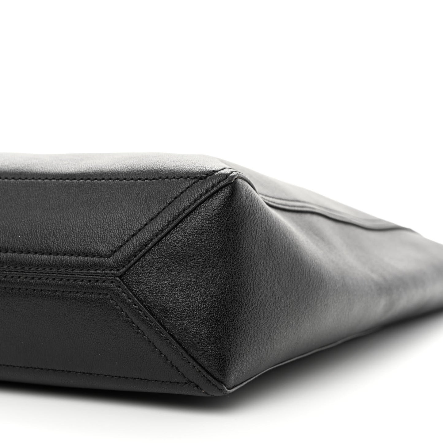 New Sakai Calfskin Lux Medium Dahlia Tote Black