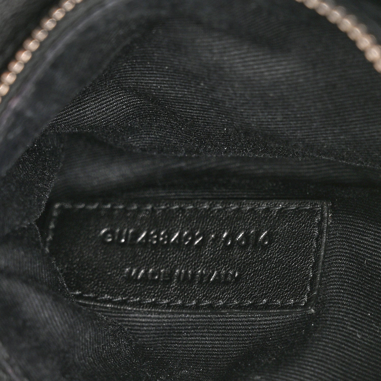 Saint Laurent Sheepskin Matelasse Chevron Monogram College Chain Wallet Black 7 of 11