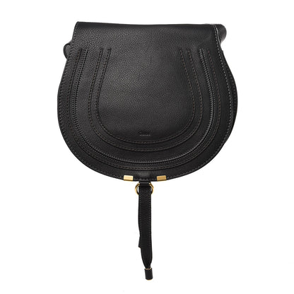Chloe Calfskin Medium Marcie Round Crossbody Bag Black 1 of 8