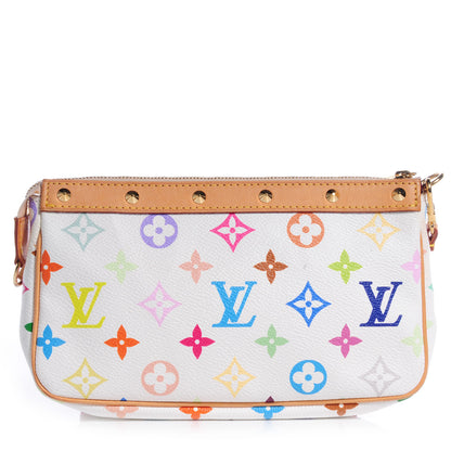 Louis Vuitton Monogram Multicolor Pochette Accessories White 1 of 8