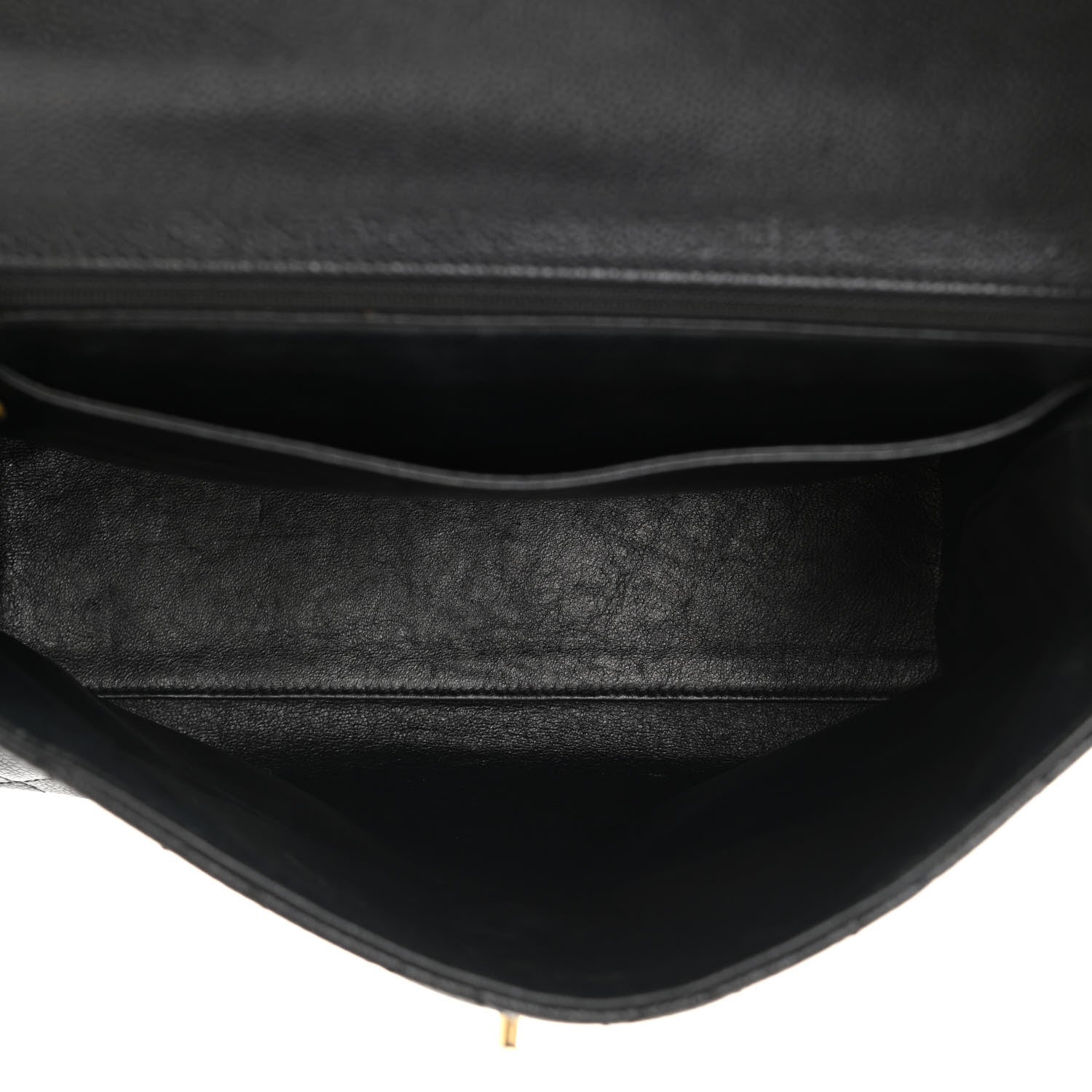 Chanel Caviar Quilted Jumbo Kelly Flap Black 5 of 10