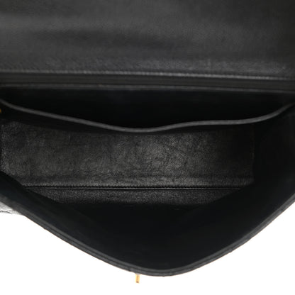 Chanel Caviar Quilted Jumbo Kelly Flap Black 5 of 10